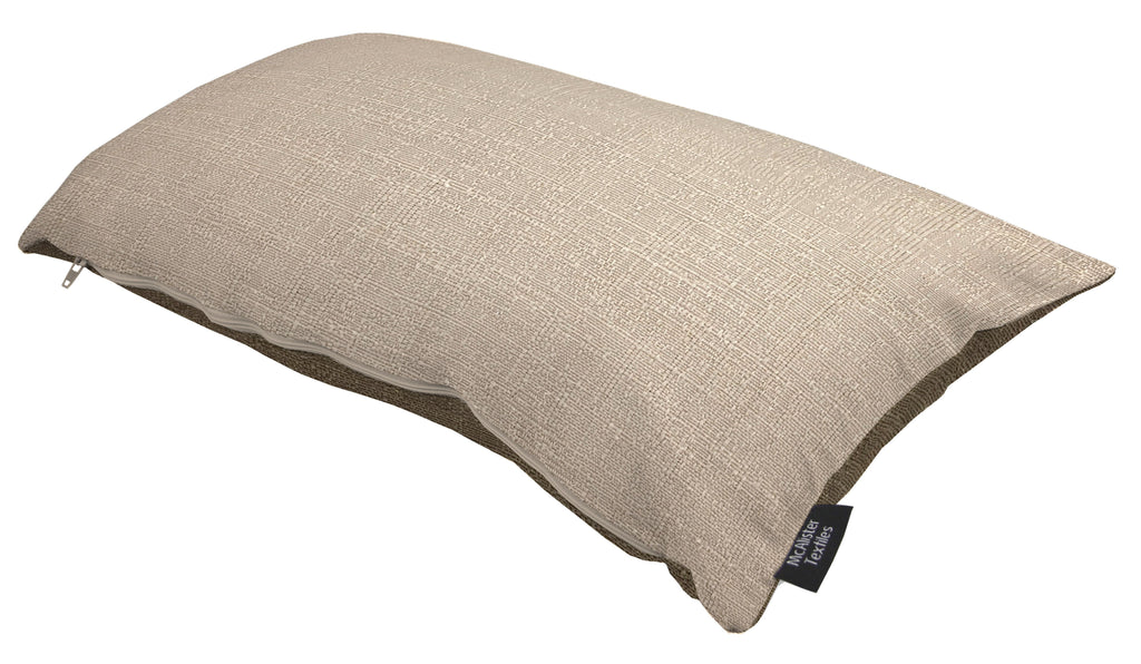 McAlister Textiles Harmony Taupe and Mocha Plain Pillow Pillow Cover Only 50cm x 30cm 