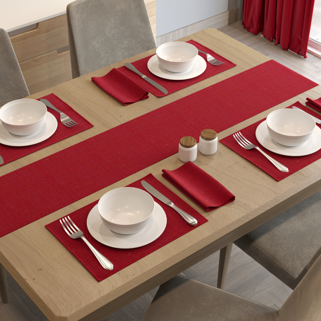 McAlister Textiles Savannah Wine Red Table Runner Table Runner Table Runner (30cm x 200cm) 
