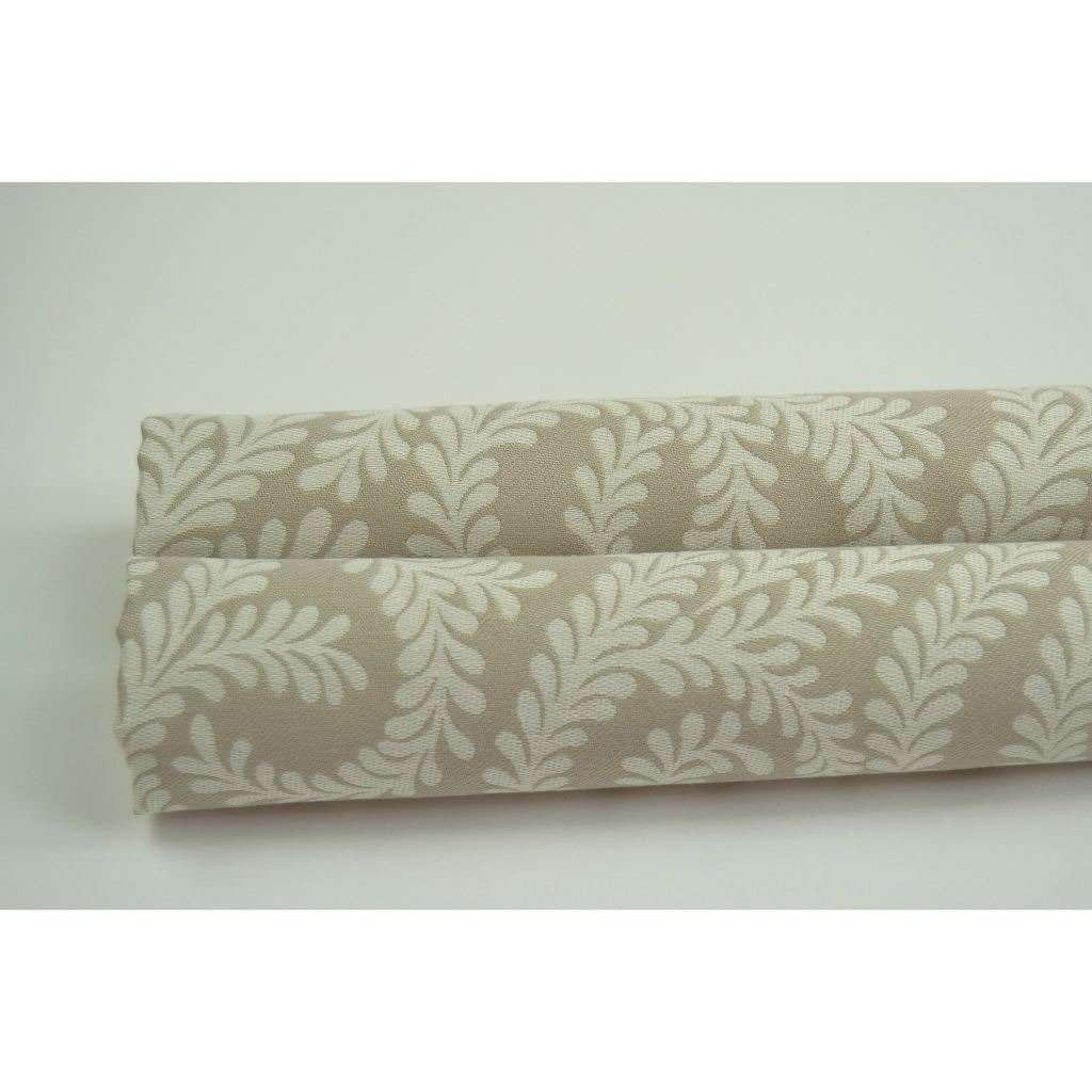 McAlister Textiles Little Leaf Pale Beige Fabric Fabrics 