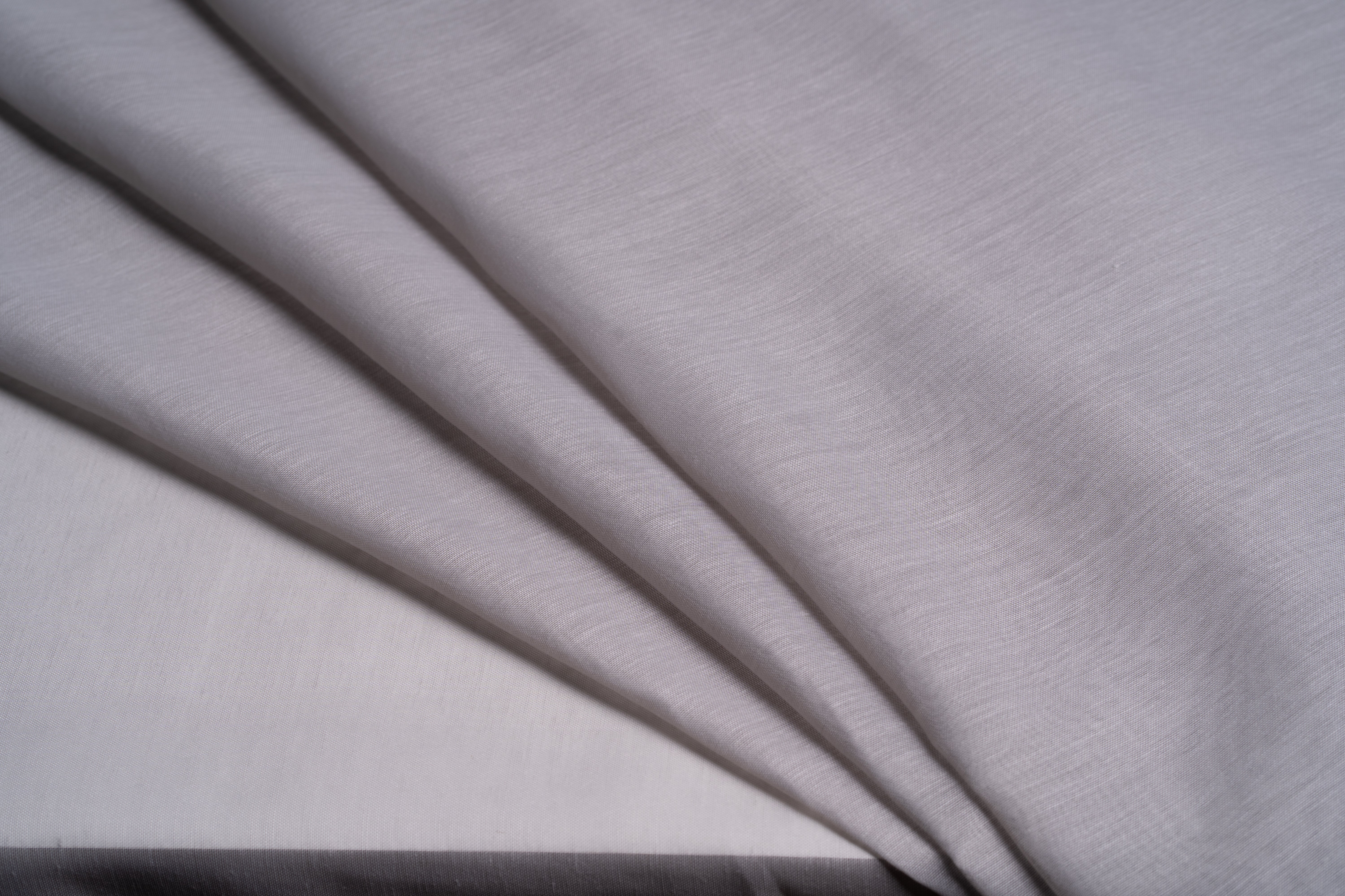 McAlister Textiles Tranquility Grey FR Unlined Voile Curtains - Single Panel Tailored Curtains 