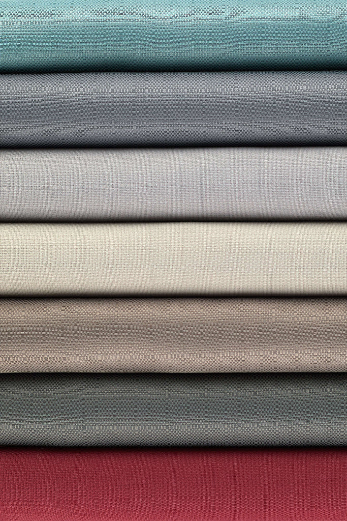 McAlister Textiles Nara Smoke Blue FR Semi Plain Fabric Fabrics 