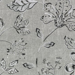 Carica l&#39;immagine nel visualizzatore di Gallery, McAlister Textiles Eden Charcoal Grey Floral Printed Fabric Fabrics 1 Metre 
