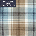 Carica l&#39;immagine nel visualizzatore di Gallery, McAlister Textiles Angus Duck Egg Blue Tartan Check Curtain Fabric Fabrics 1 Metre 
