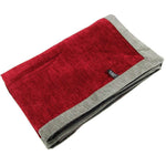 Carica l&#39;immagine nel visualizzatore di Gallery, McAlister Textiles Plain Chenille Contrast Red + Grey Throws &amp; Runners Throws and Runners Regular (130cm x 200cm) 

