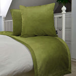 Carica l&#39;immagine nel visualizzatore di Gallery, McAlister Textiles Matt Lime Green Velvet Bedding Set Bedding Set 
