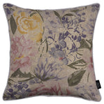 Carica l&#39;immagine nel visualizzatore di Gallery, McAlister Textiles Blooma Purple, Pink and Ochre Floral Cushion Cushions and Covers Cover Only 43cm x 43cm 
