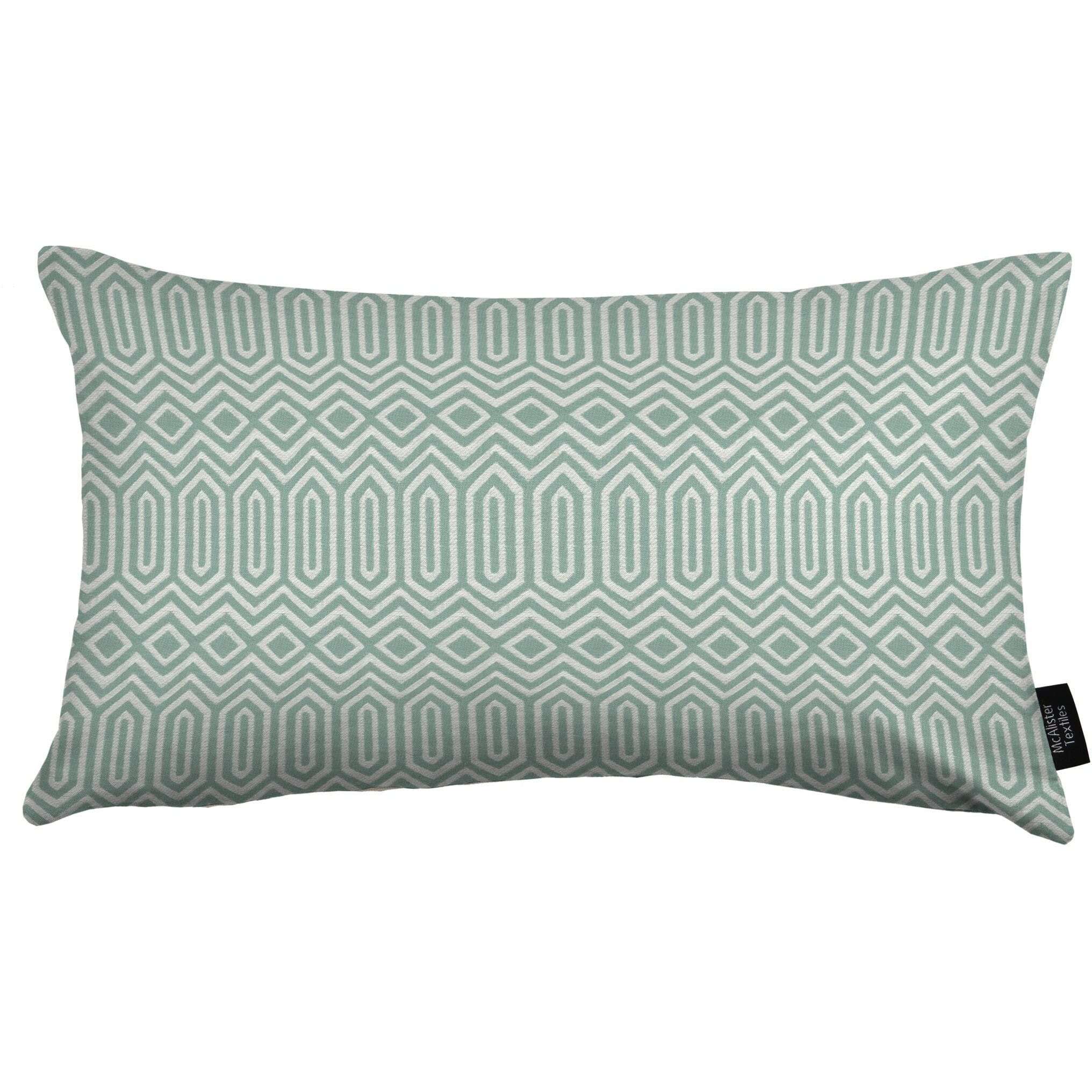 McAlister Textiles Colorado Geometric Duck Egg Blue Pillow Pillow Cover Only 50cm x 30cm 