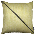 Carica l&#39;immagine nel visualizzatore di Gallery, McAlister Textiles Rhumba Diagonal Zip Yellow Linen Cushion Cushions and Covers Cover Only 43cm x 43cm 
