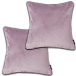 Carica l&#39;immagine nel visualizzatore di Gallery, McAlister Textiles Matt Lilac Purple Velvet 43cm x 43cm Piped Cushion Sets Cushions and Covers Cushion Covers Set of 2 
