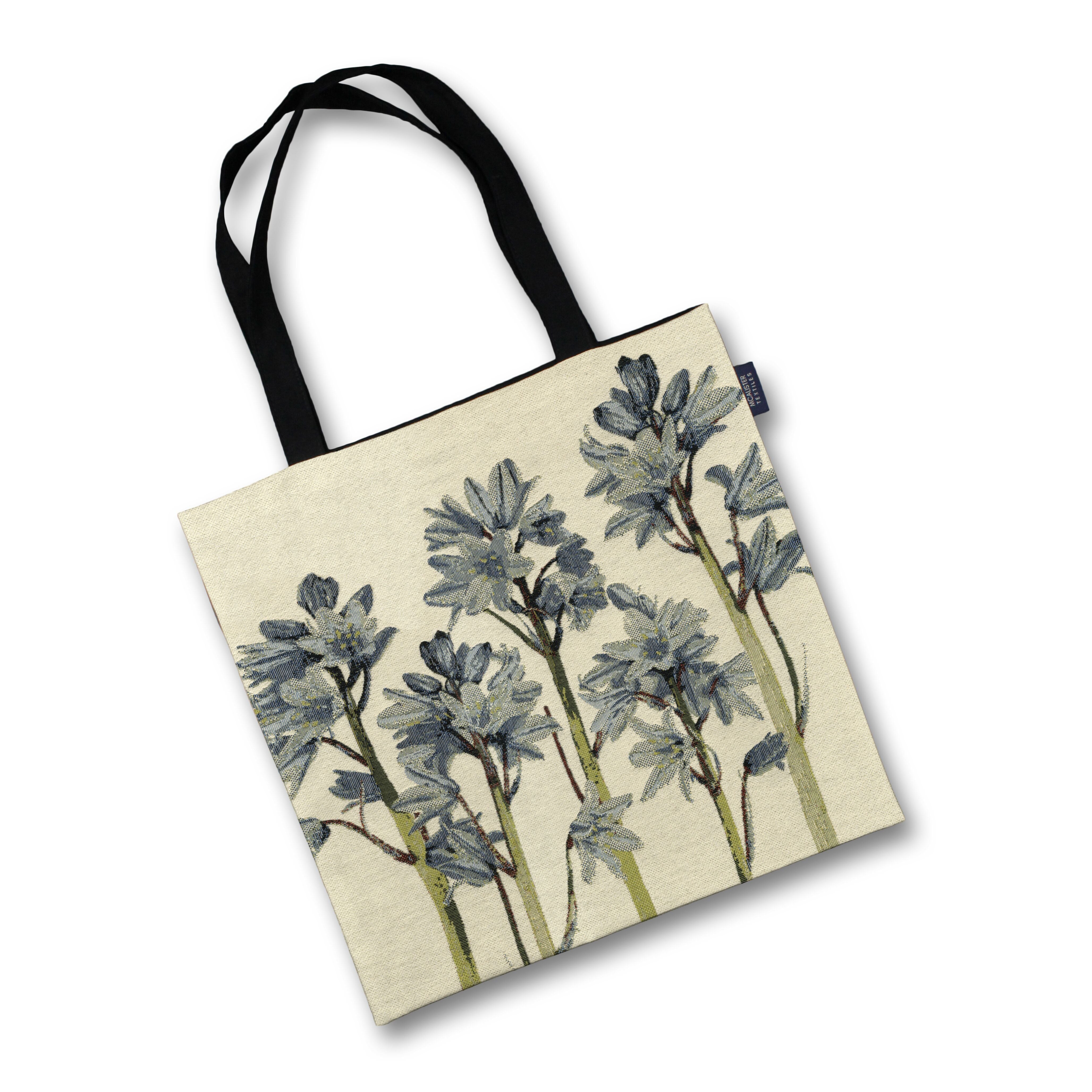 McAlister Textiles Floral Bluebell Tapestry Tote Bag Tote Bag 