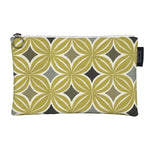 Carica l&#39;immagine nel visualizzatore di Gallery, McAlister Textiles Laila Yellow + Grey Makeup Bag - Large Clutch Bag 
