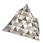 Carica l&#39;immagine nel visualizzatore di Gallery, McAlister Textiles Vita Pink + Grey Bean Bag Chair Bean Bag 
