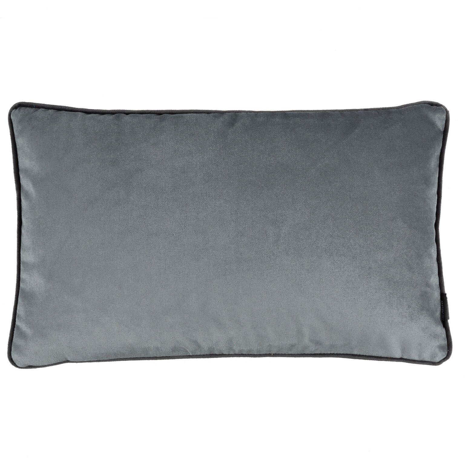 McAlister Textiles Matt Soft Silver Velvet Pillow Pillow Cover Only 50cm x 30cm 