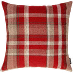 Carica l&#39;immagine nel visualizzatore di Gallery, McAlister Textiles Heritage Red + White Tartan Cushion Cushions and Covers Cover Only 43cm x 43cm 
