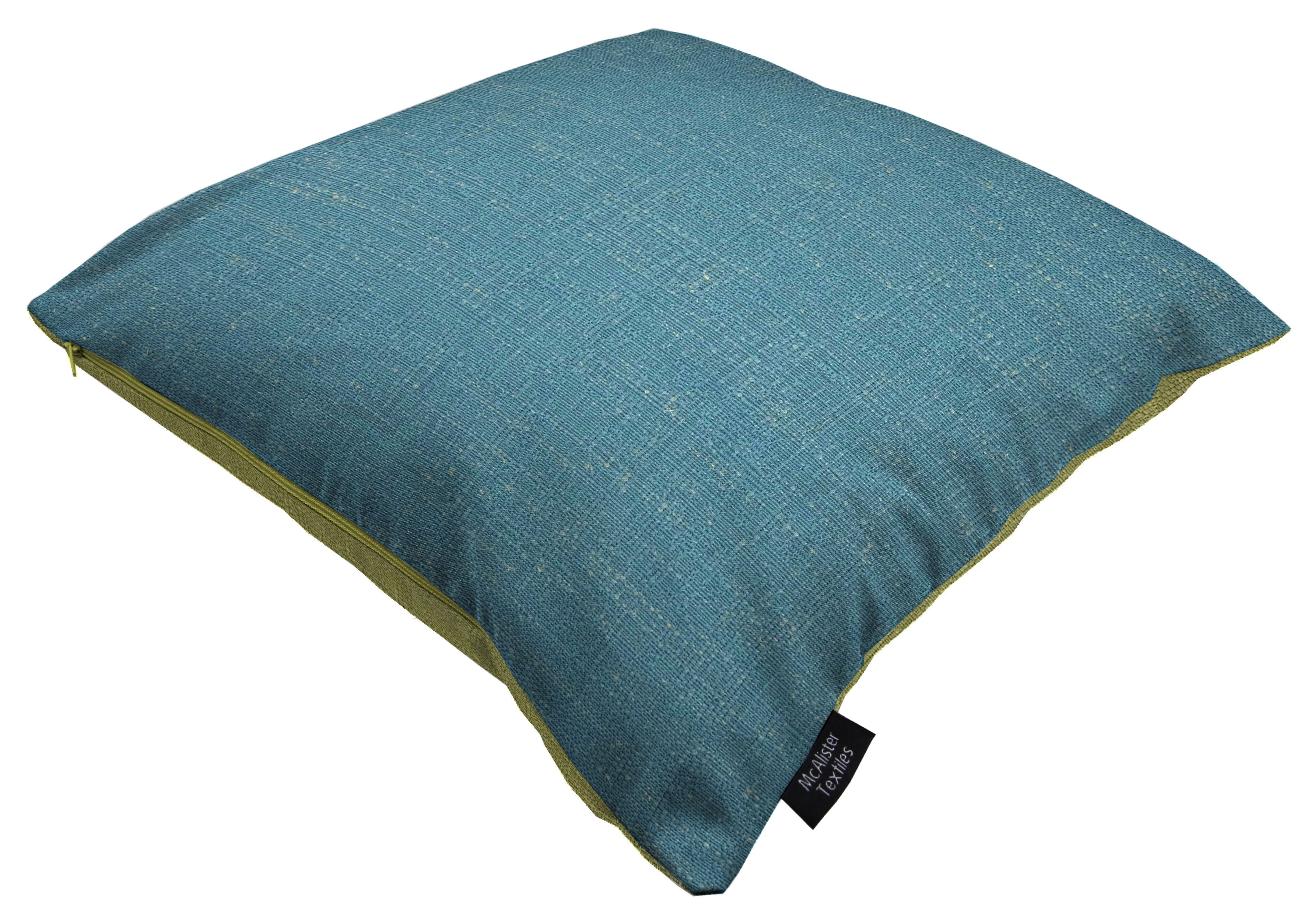 McAlister Textiles Harmony Teal and Sage Green Plain Cushions Cushions and Covers Cover Only 43cm x 43cm 